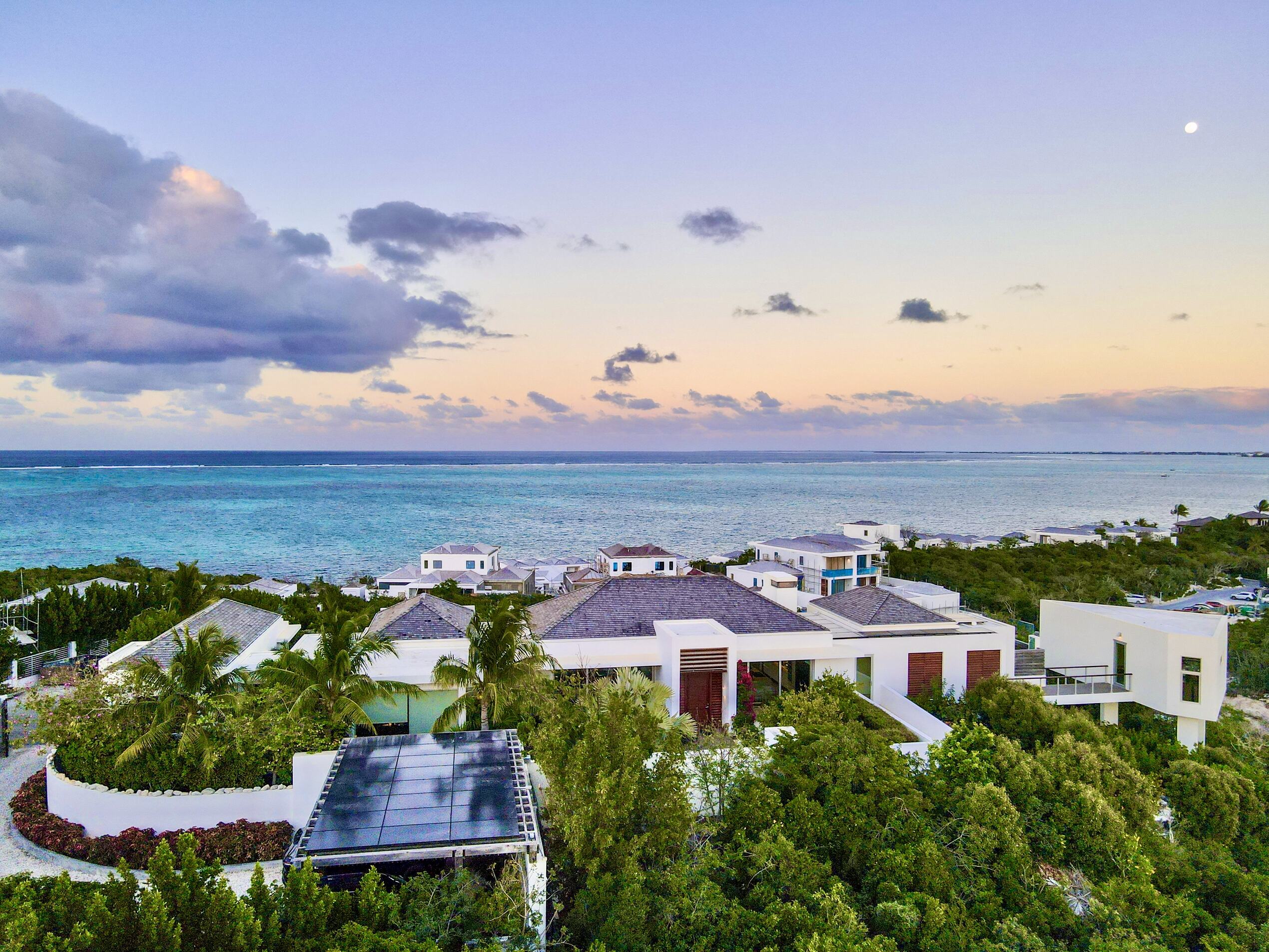 Skyline Villas sunset ocean view